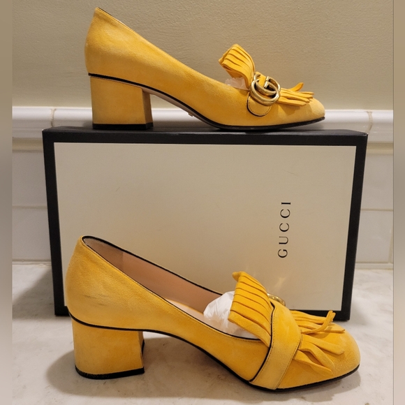 Gucci GG Marmont Loafer Pumps - Picture 7 of 10